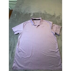 Nike‎ Dri Fit  Shirt Mens XL Purple Bonita Bay Club Golf Short Sleeve Polo